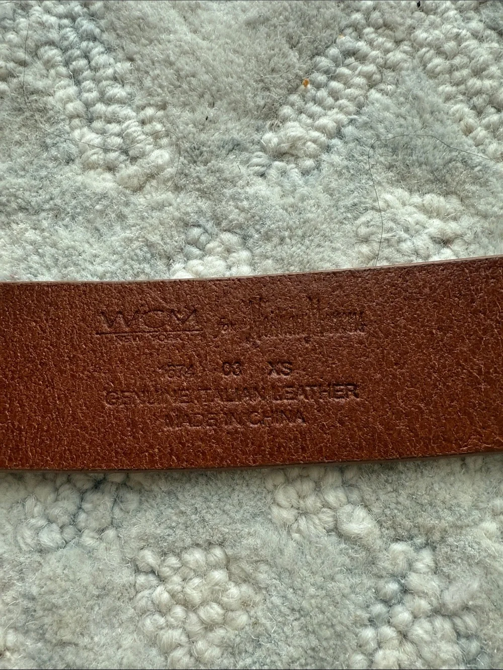 Womens Classic Brown Italian Leather Belt with Silver Buckle, XS